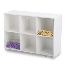 Lab Storage Shelf: 3 x 3 Bins with Acrylic Hinged Door