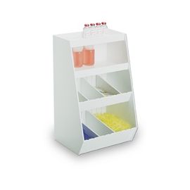 Lab Storage Bin, 8 adjustable sides, 2-shelves