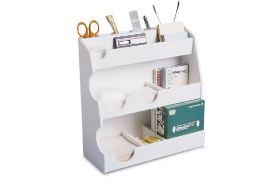 TrippNT Large Lab Storage Shelf with 2 Shelves and 14 Adjustable