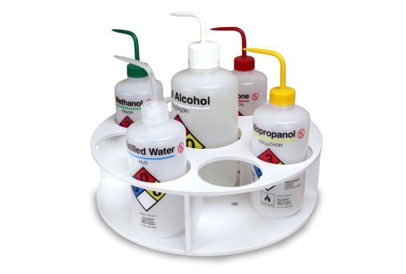 Rotating Bottle Holder, 9 Position, in 7 Colors: 13x4x13 WHD