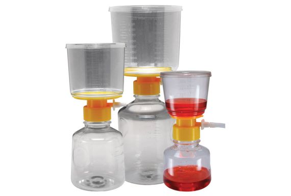 250 mL Vacuum Filter Reservoir Bottle Sterile Polystyrene Individually Packaged