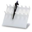 Acrylic Six Position Pipette Holder, white