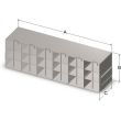 6L x 3H Upright Freezer Racks for 96-Well Microtube Boxes
